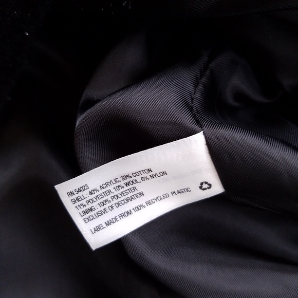 Gap Metallic Cropped Boucle Zip Up Jacket - Picture 3 of 6